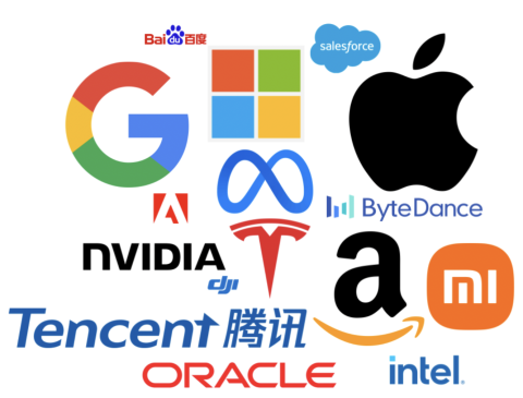 logos of big tech companies